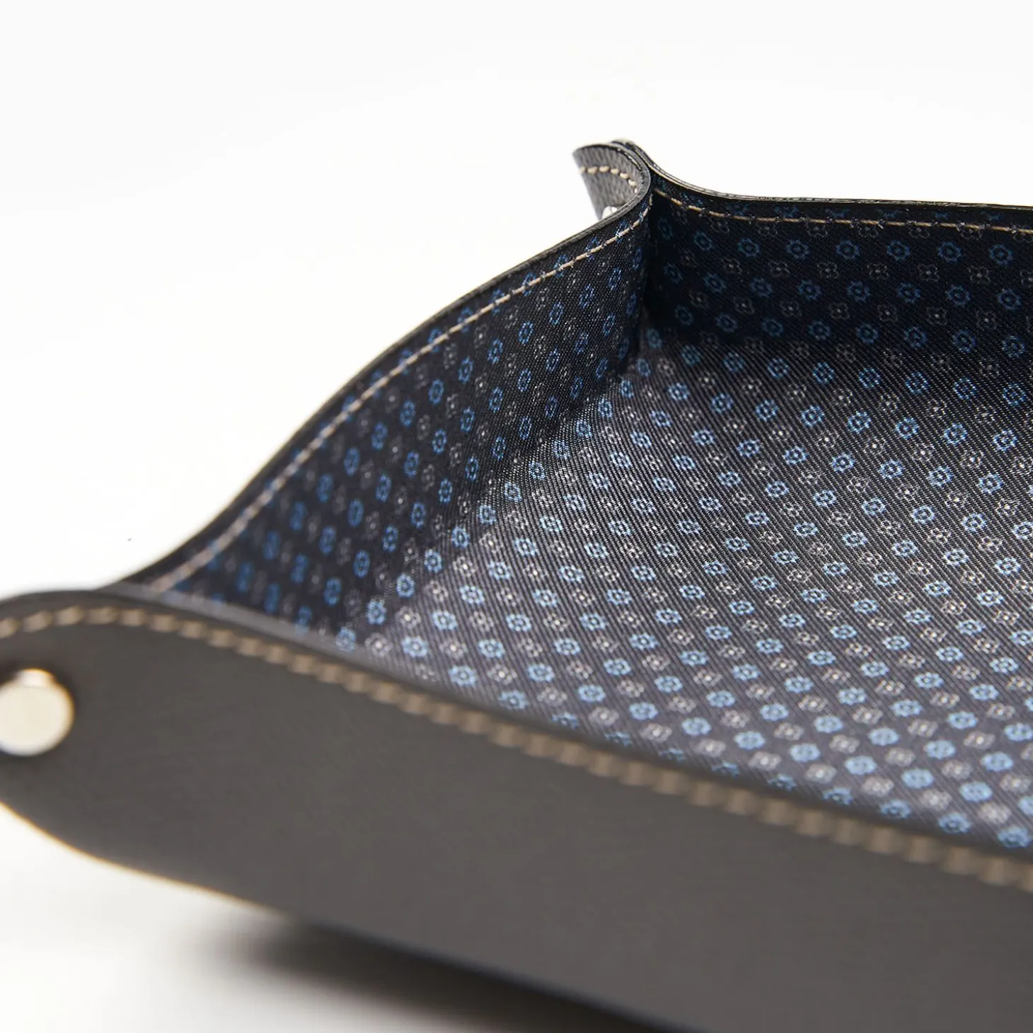 Dark Grey Large Leather Vide00A0Poche