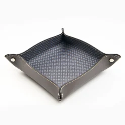 Dark Grey Large Leather Vide00A0Poche