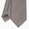 Dark Grey Sartorial Granadine Silk Tie
