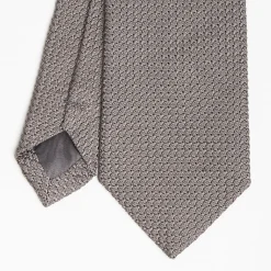 Dark Grey Sartorial Granadine Silk Tie