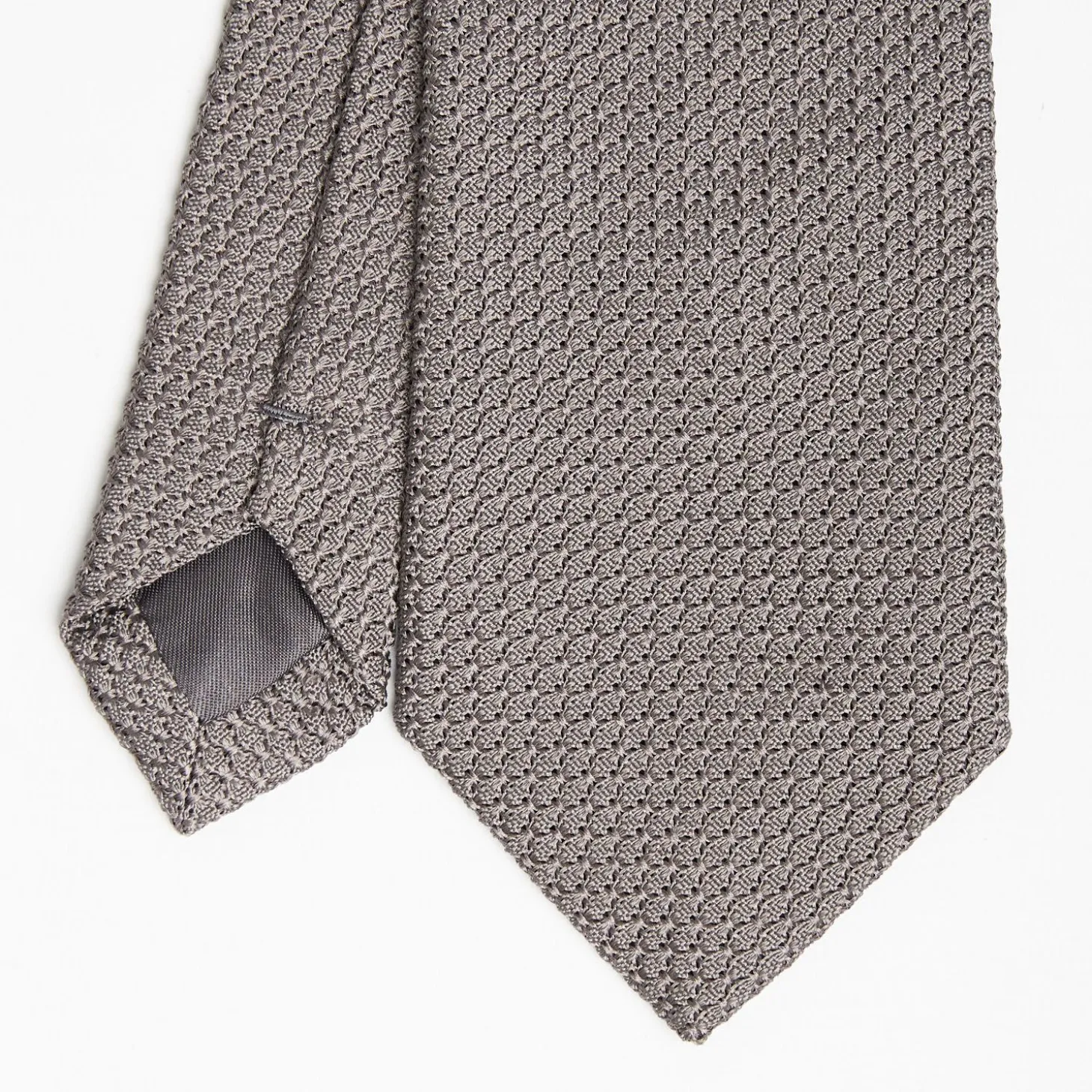 Dark Grey Sartorial Granadine Silk Tie