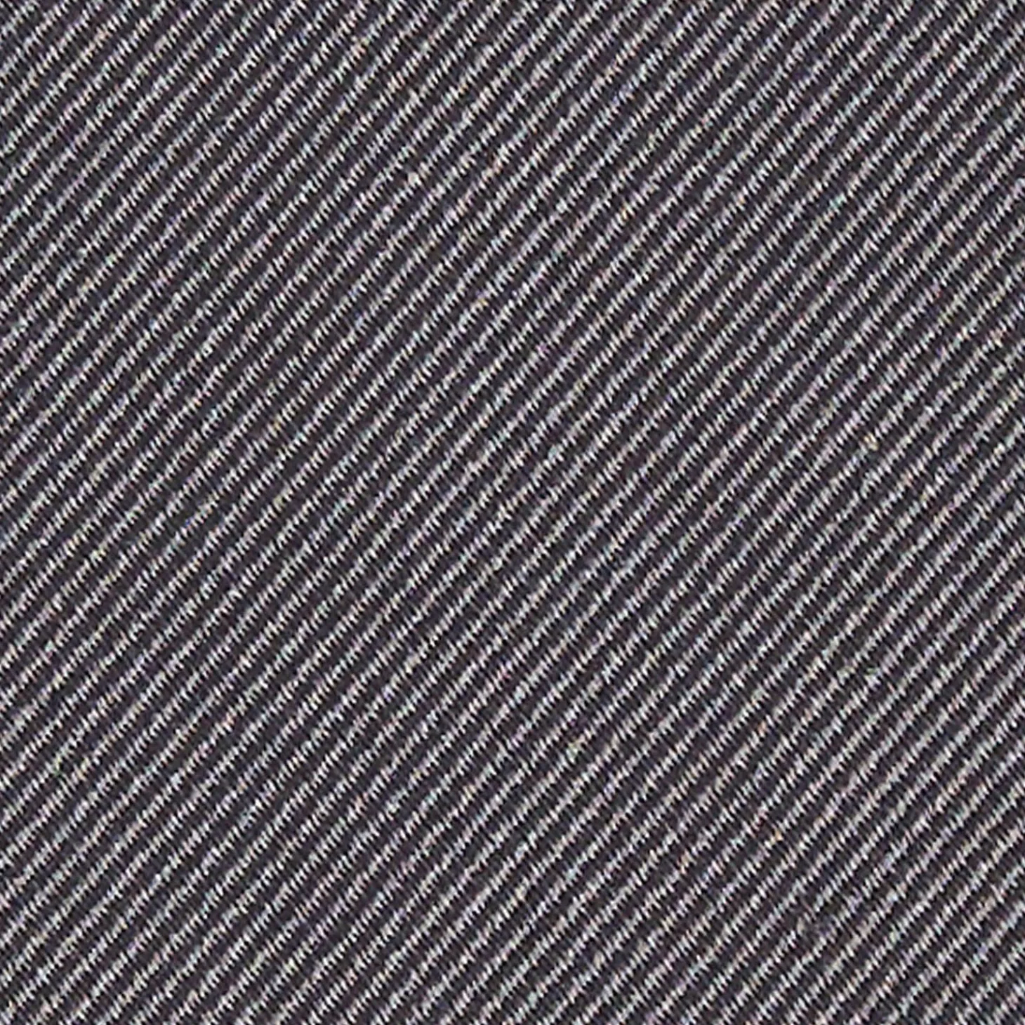 Dark Grey Sartorial Jacquard Silk Tie - Solid Colours