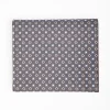 Dark Grey Small Wallet In Silk And Leather