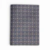 Dark Grey Vertical Wallet In Silk And Leather