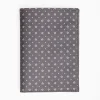 Dark Grey Vertical Wallet In Silk And Leather