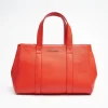 Diana Orange Leather Bag