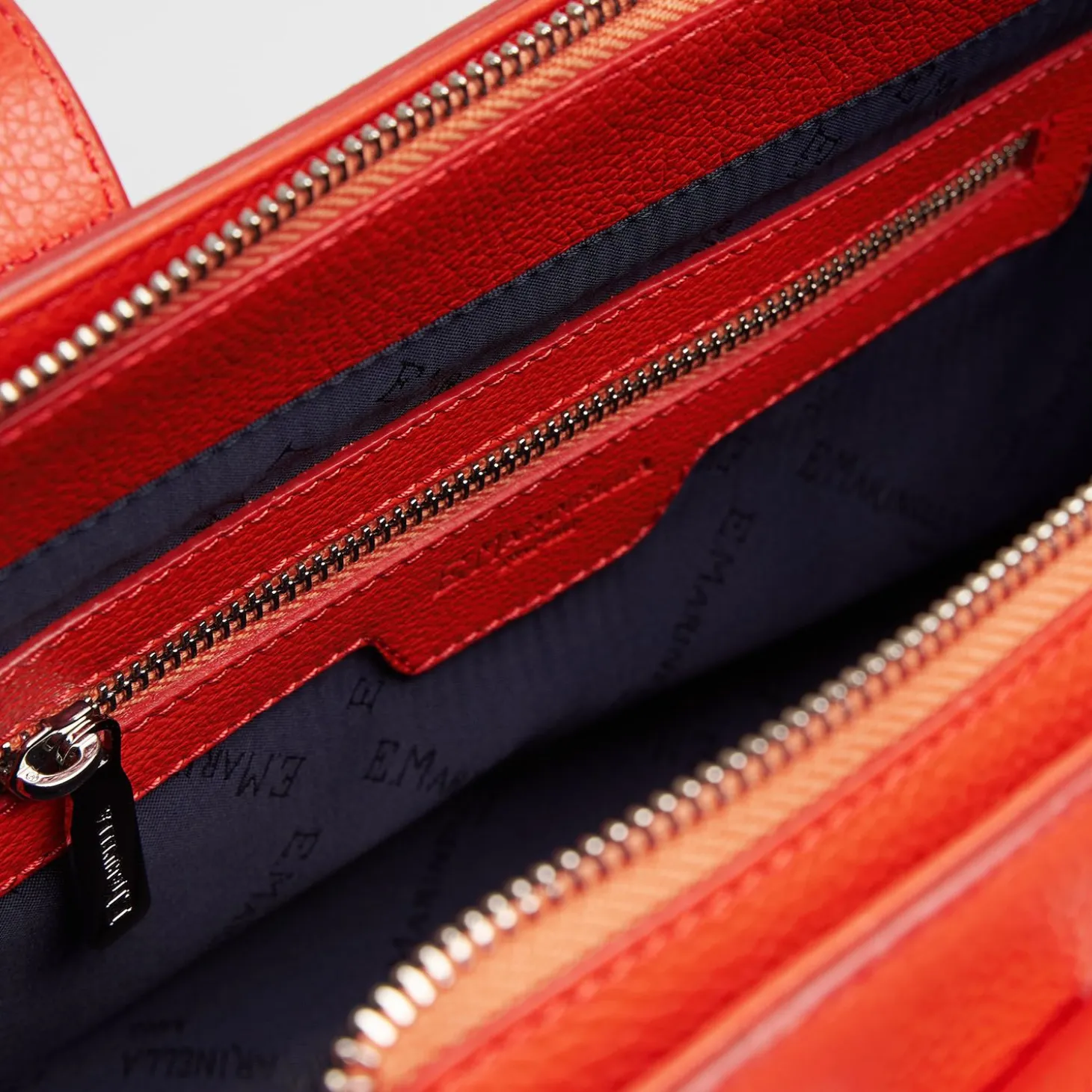 Diana Orange Leather Bag