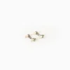 Double Bar Cufflinks With Mother Of Pearl In Silver