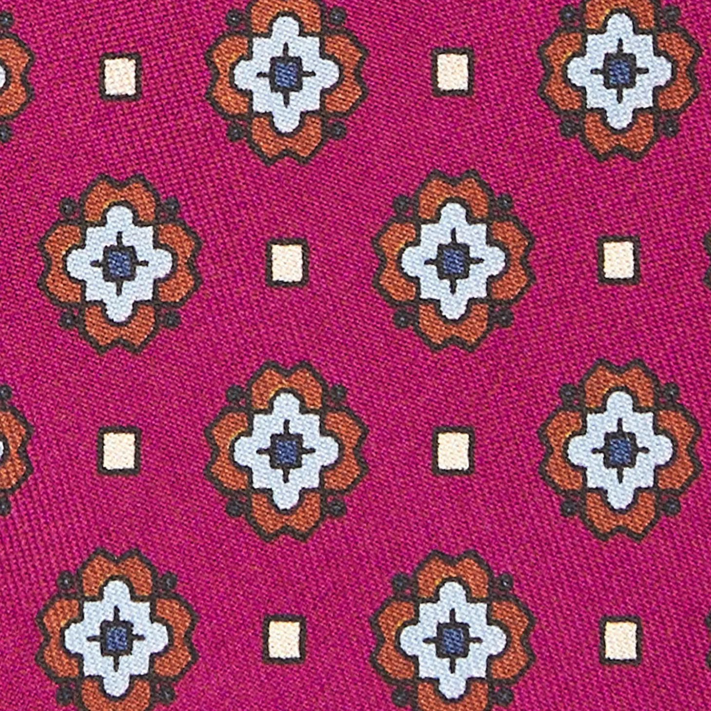 Fuchsia Archivio Collection Silk Tie 1989-06