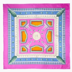 Fuchsia Silk Scarf 90 - Charterhouse Of St. Martin