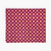 Fuchsia Small Wallet In Silk And Leather
