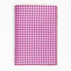 Fuchsia Vertical Wallet In Silk And Leather