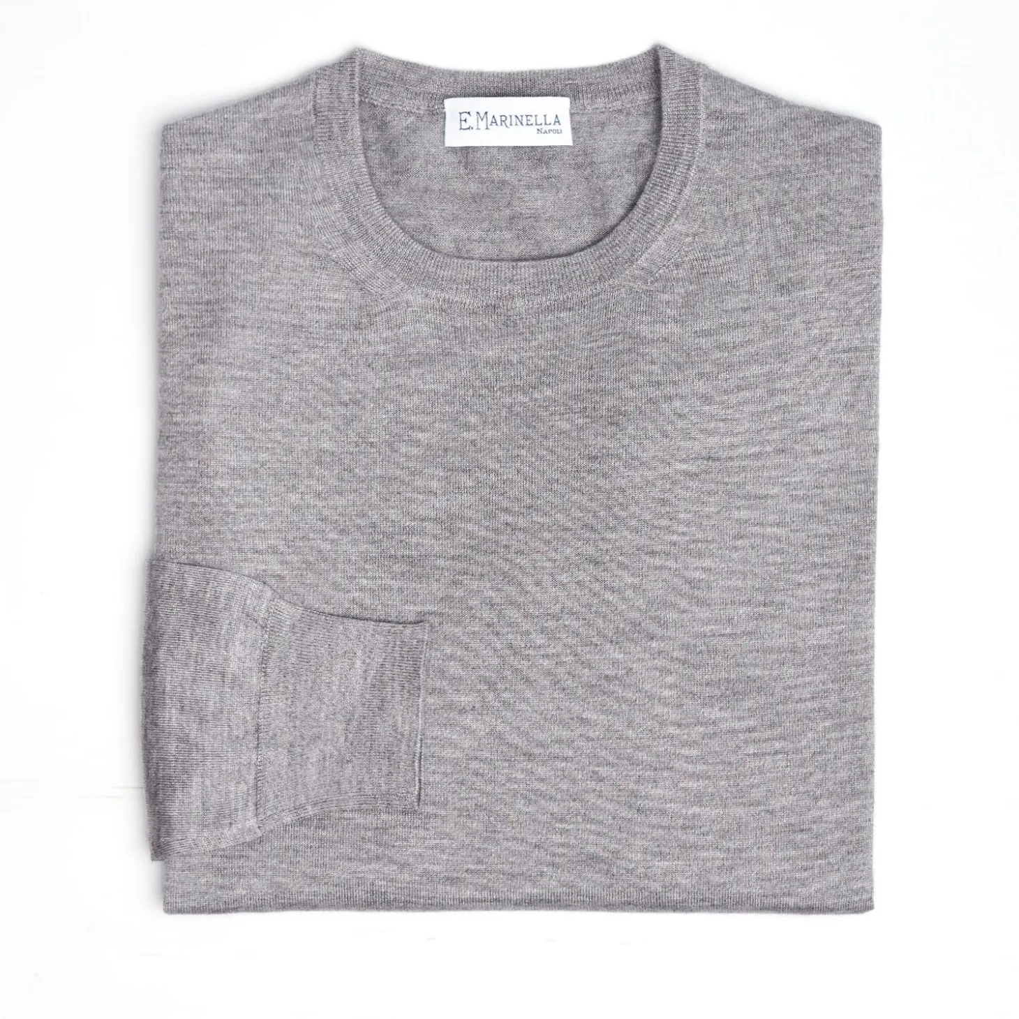 Gray Cashmere And Silk Sweater