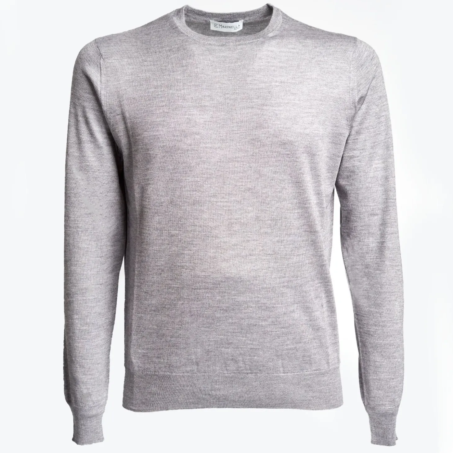 Gray Cashmere And Silk Sweater