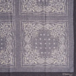 Gray Wool And Silk Stole 135
