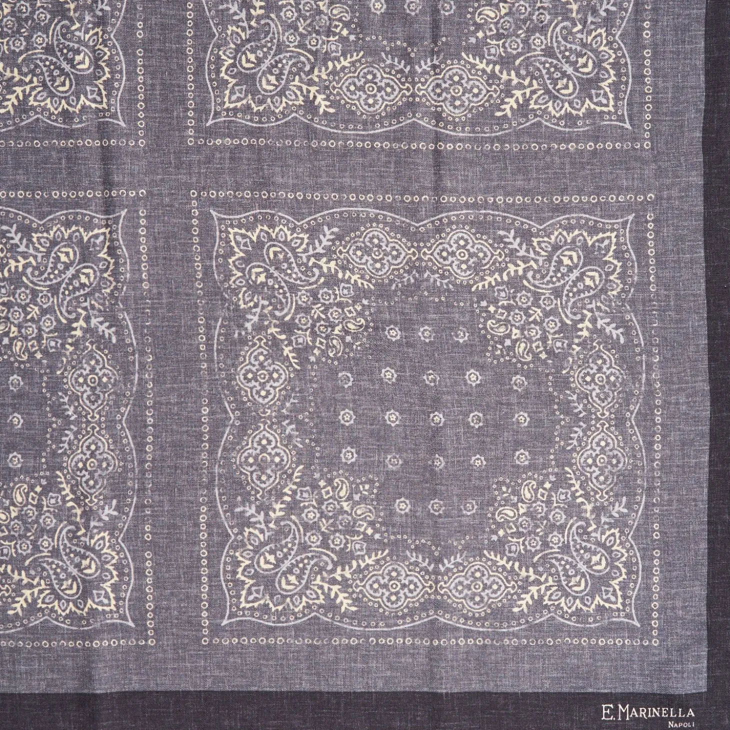 Gray Wool And Silk Stole 135