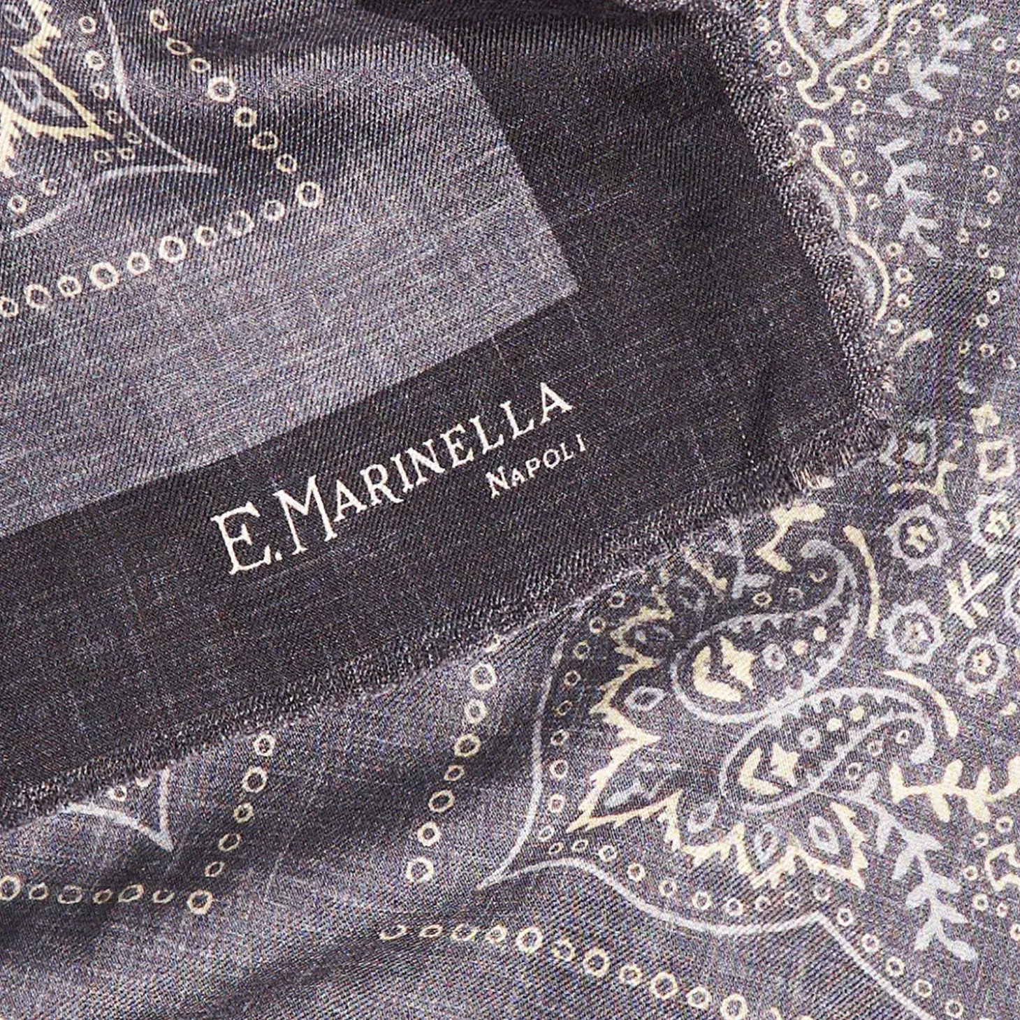 Gray Wool And Silk Stole 135
