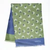Green And Blue Double Silk Scarf