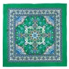 Green Silk Scarf 90 - Mediterranean Vibes