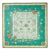 Green Silk Scarf 90 - World Of Archivio Flowers 1961