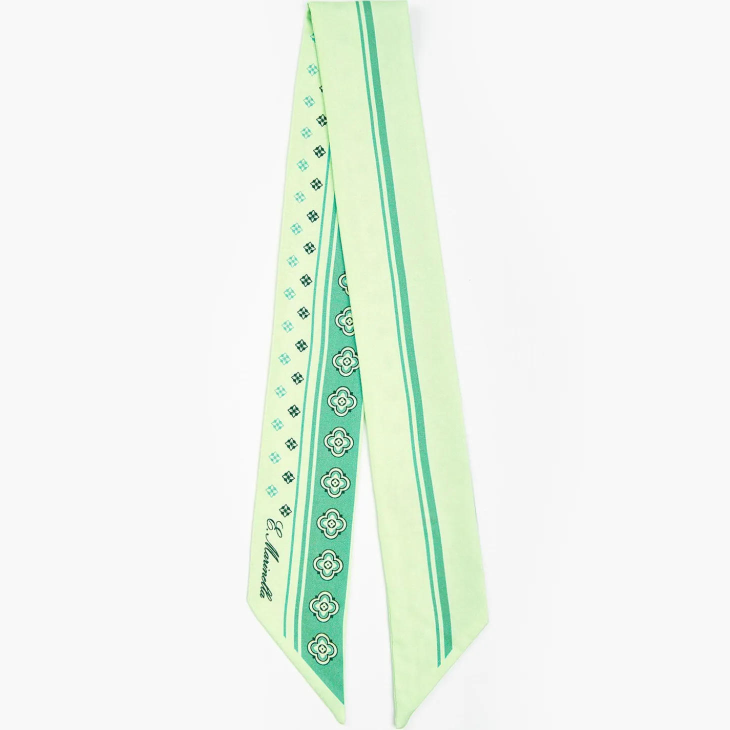 Green Silk Twilly