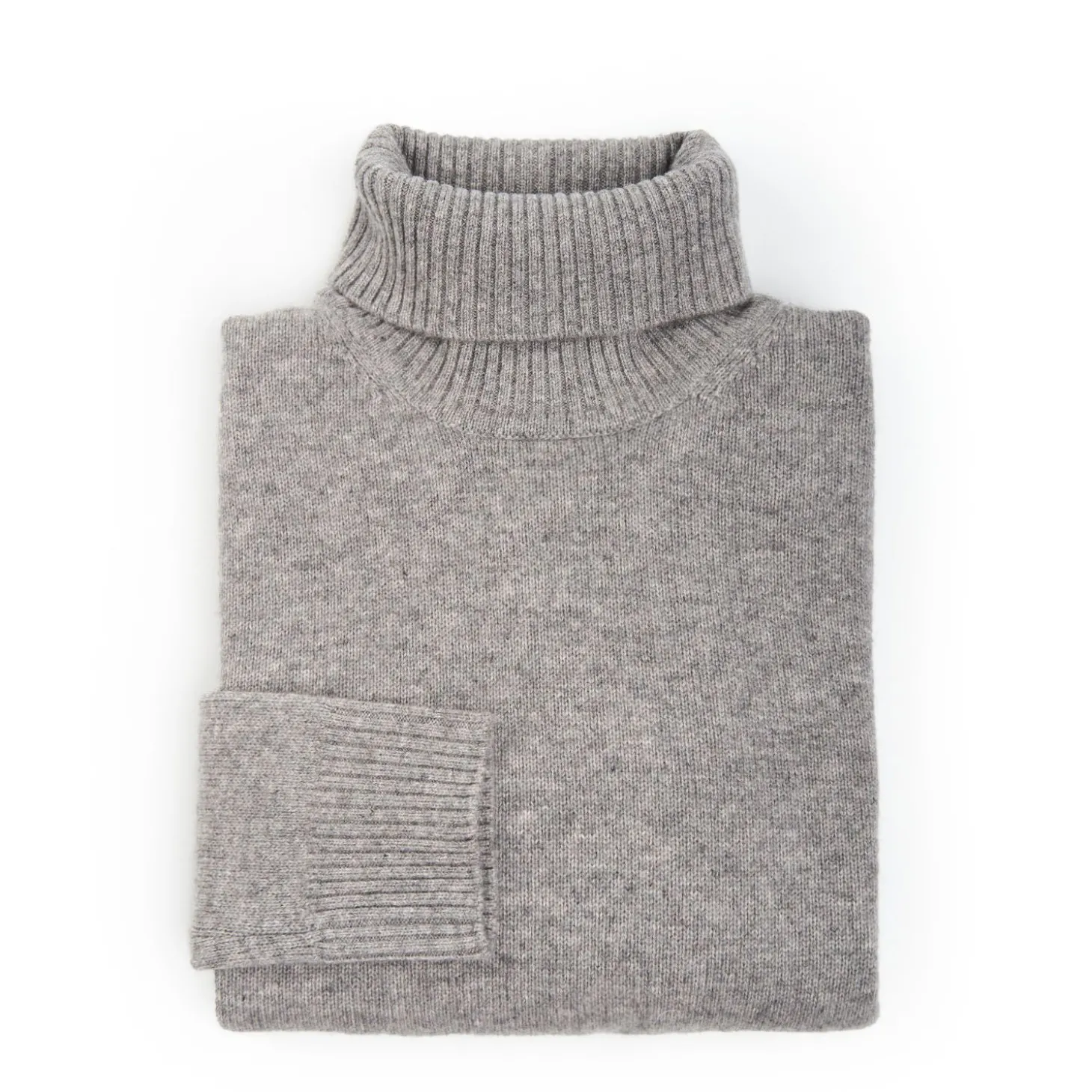 Grey Cashmere Turtleneck