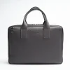 Grey Leather Briefcase