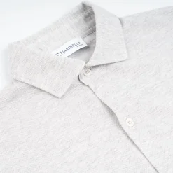 Grey Shirt In Cotton And Cashmere