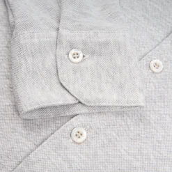 Grey Shirt In Cotton And Cashmere