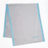 Grey Solid Colour Scarf With Contrasting Edge