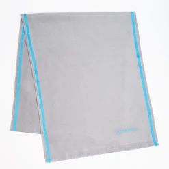 Grey Solid Colour Scarf With Contrasting Edge