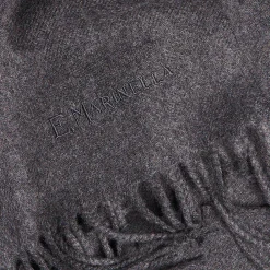 Grey Solid Wool Scarf