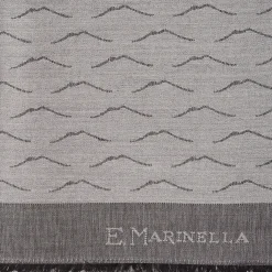 Grey Vesuvius Wool And Silk Scarf