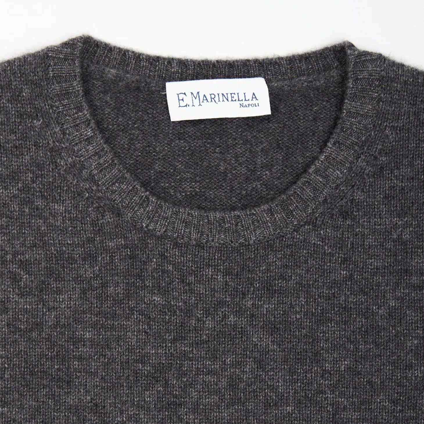 Grey Wool And Cashmere Crewneck