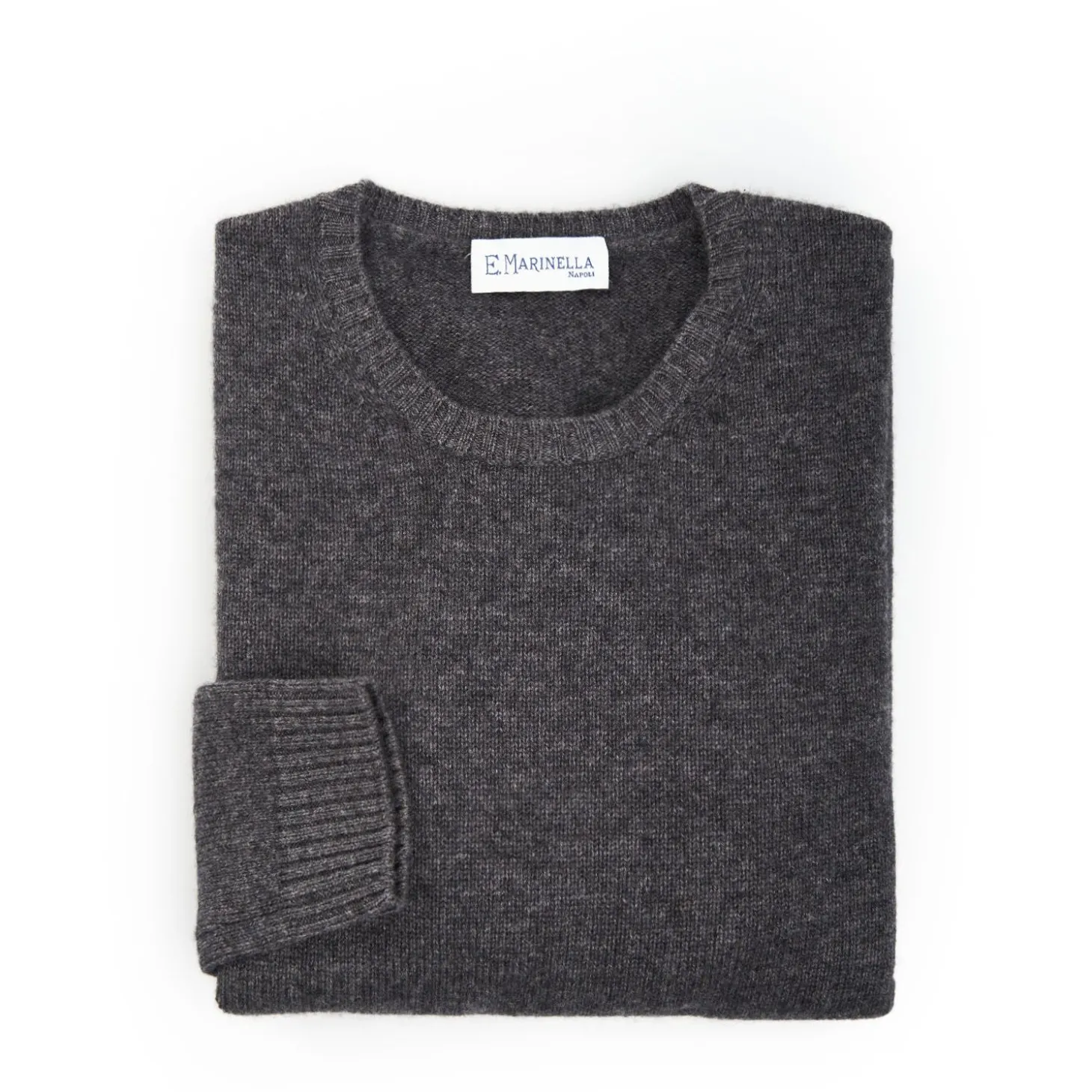 Grey Wool And Cashmere Crewneck