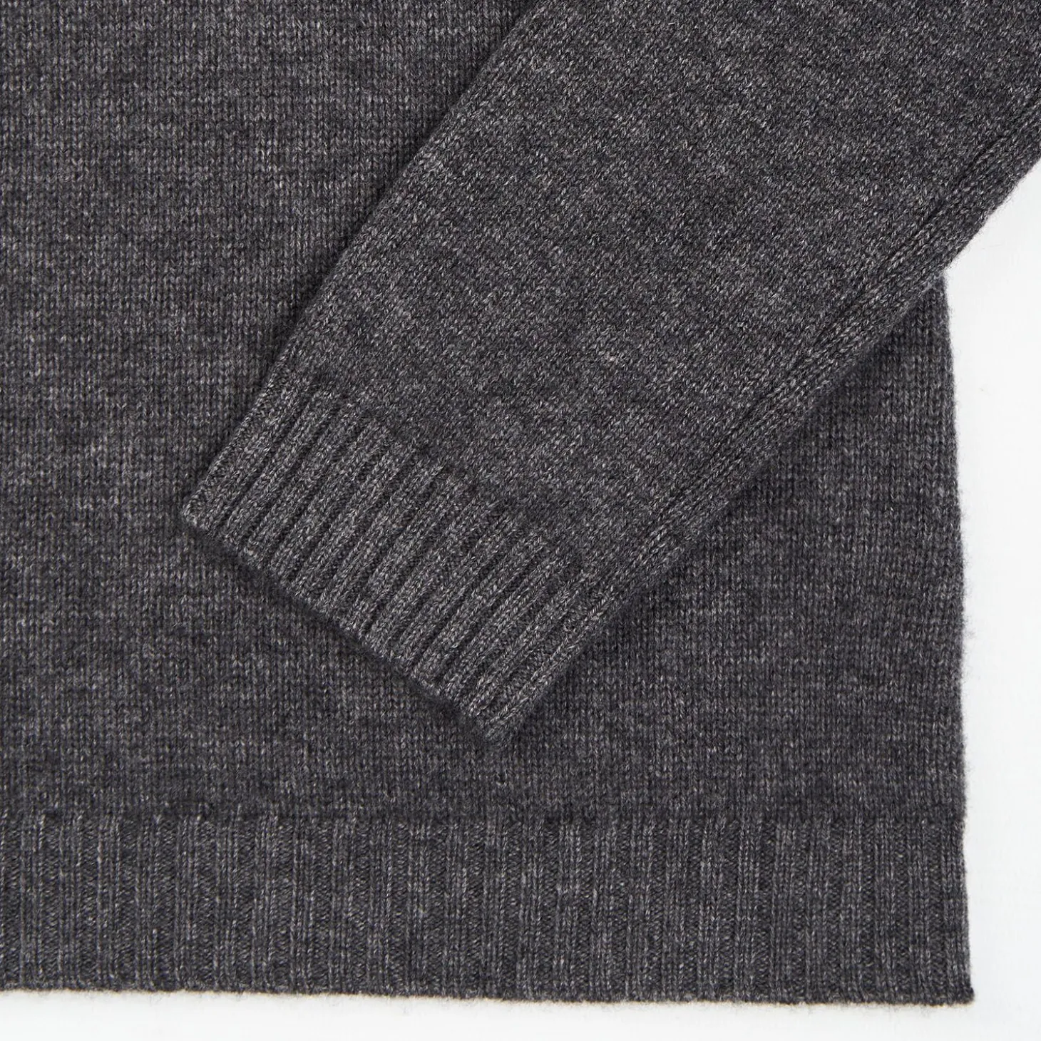 Grey Wool And Cashmere Crewneck