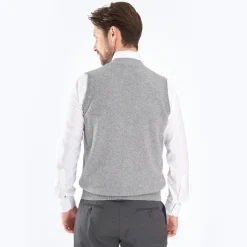 Grey Wool And Cashmere Gilet