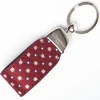 Keyfob In Silk And Leather