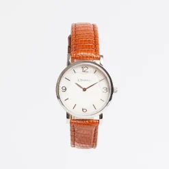 Ladies' Orange Leather Watch