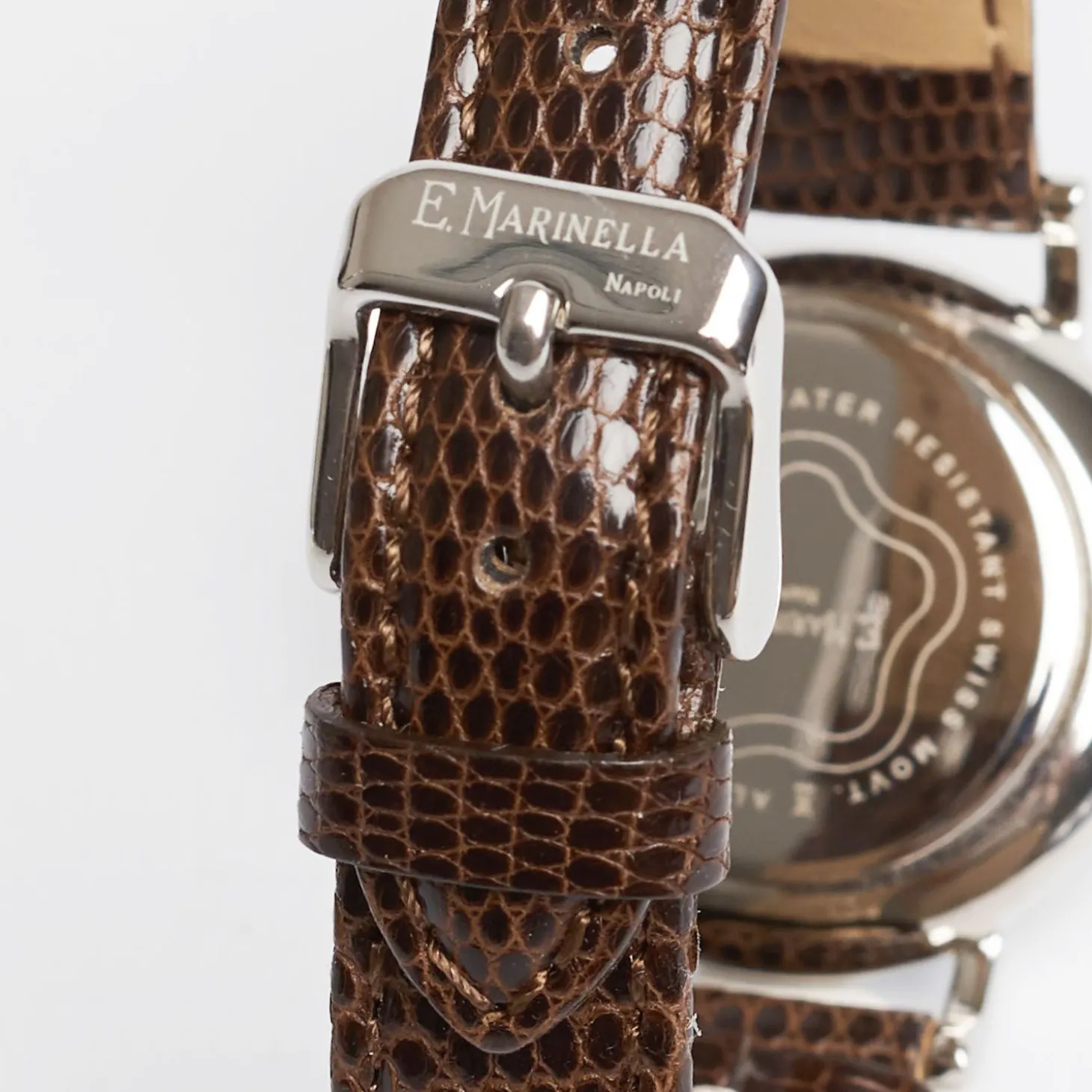 Lady'S Leather Watch With Floral Dial