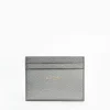 Lead Grey Small Credit Card Holder In Soft Leather
