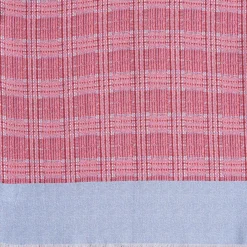 Light Blue And Burgundy Double Silk Scarf