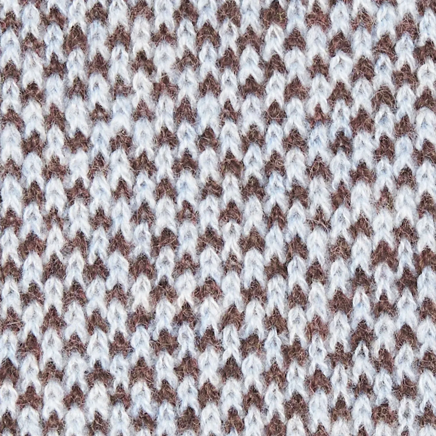 Light Blue And Dark Brown Cashmere Neck Warmer