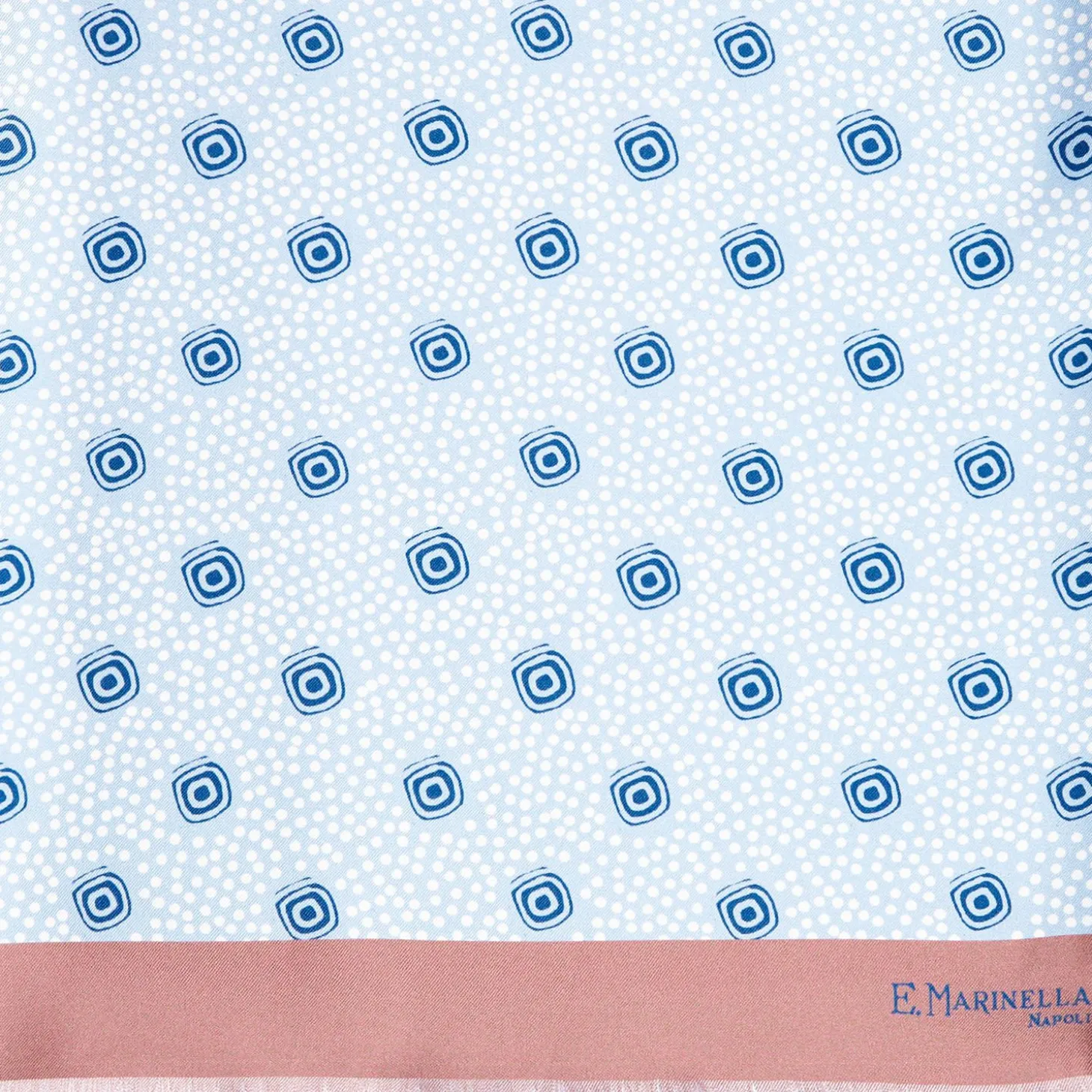 Light Blue And Pink Double Silk Scarf