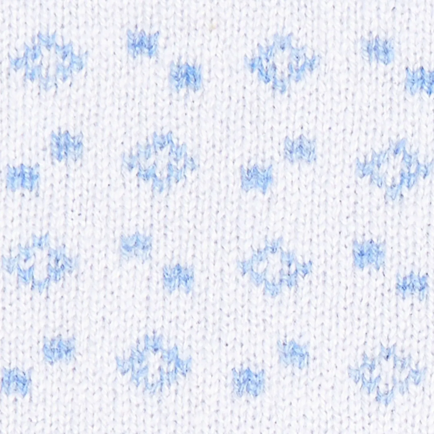 Light Blue And White Two-Tone Cashmere Neck Warmer - Geometric Pattern