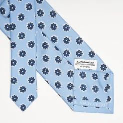 Light Blue Archivio Collection Silk Tie 1937_03