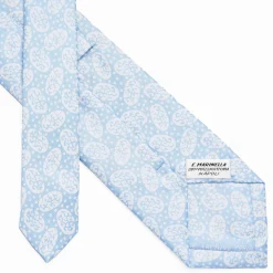 Light Blue Archivio Collection Silk Tie 1980-2-04