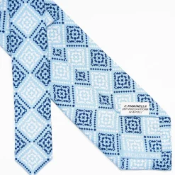 Light Blue Archivio Collection Silk Tie 1982-03