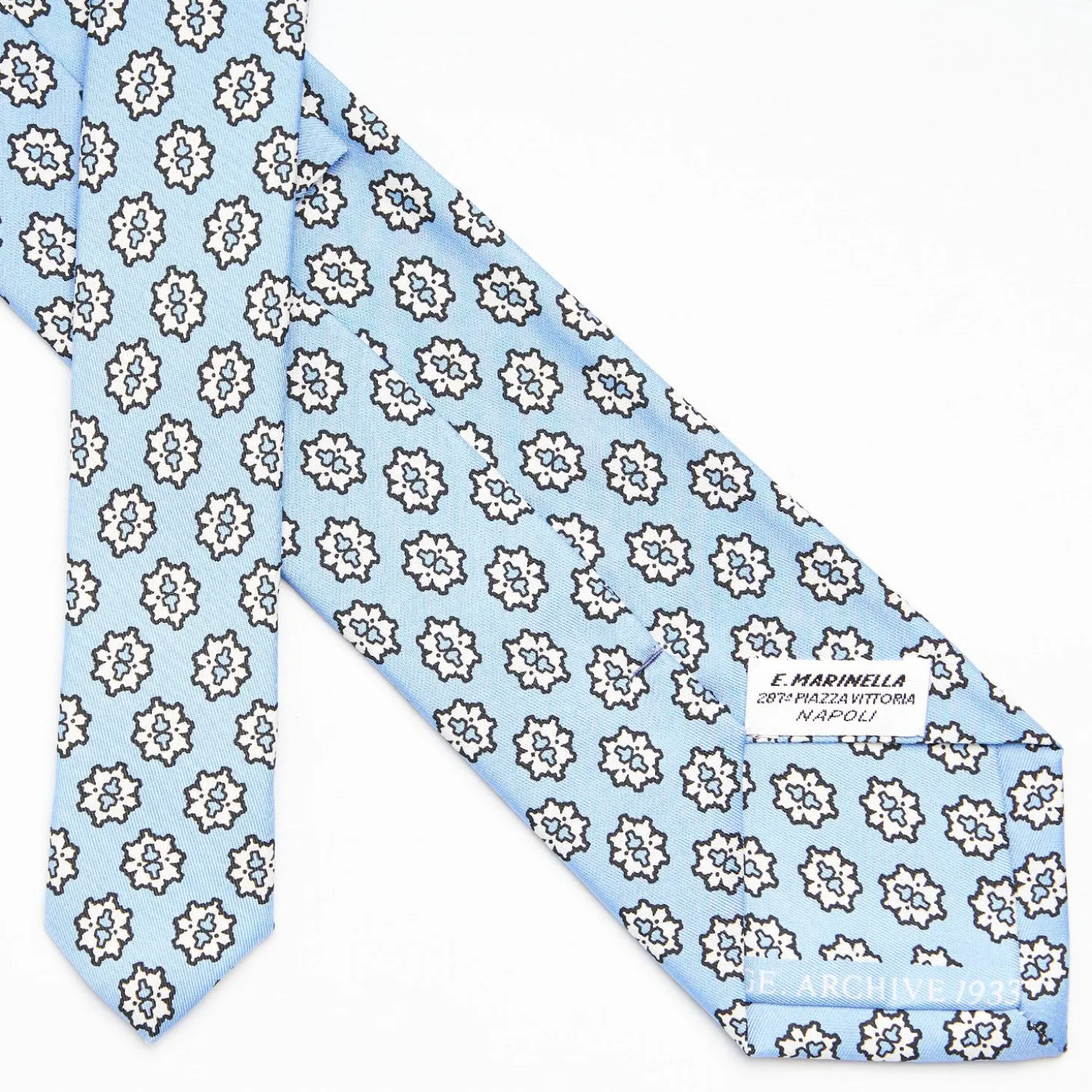 Light Blue Archivio Collection Silk Tie 1933-03