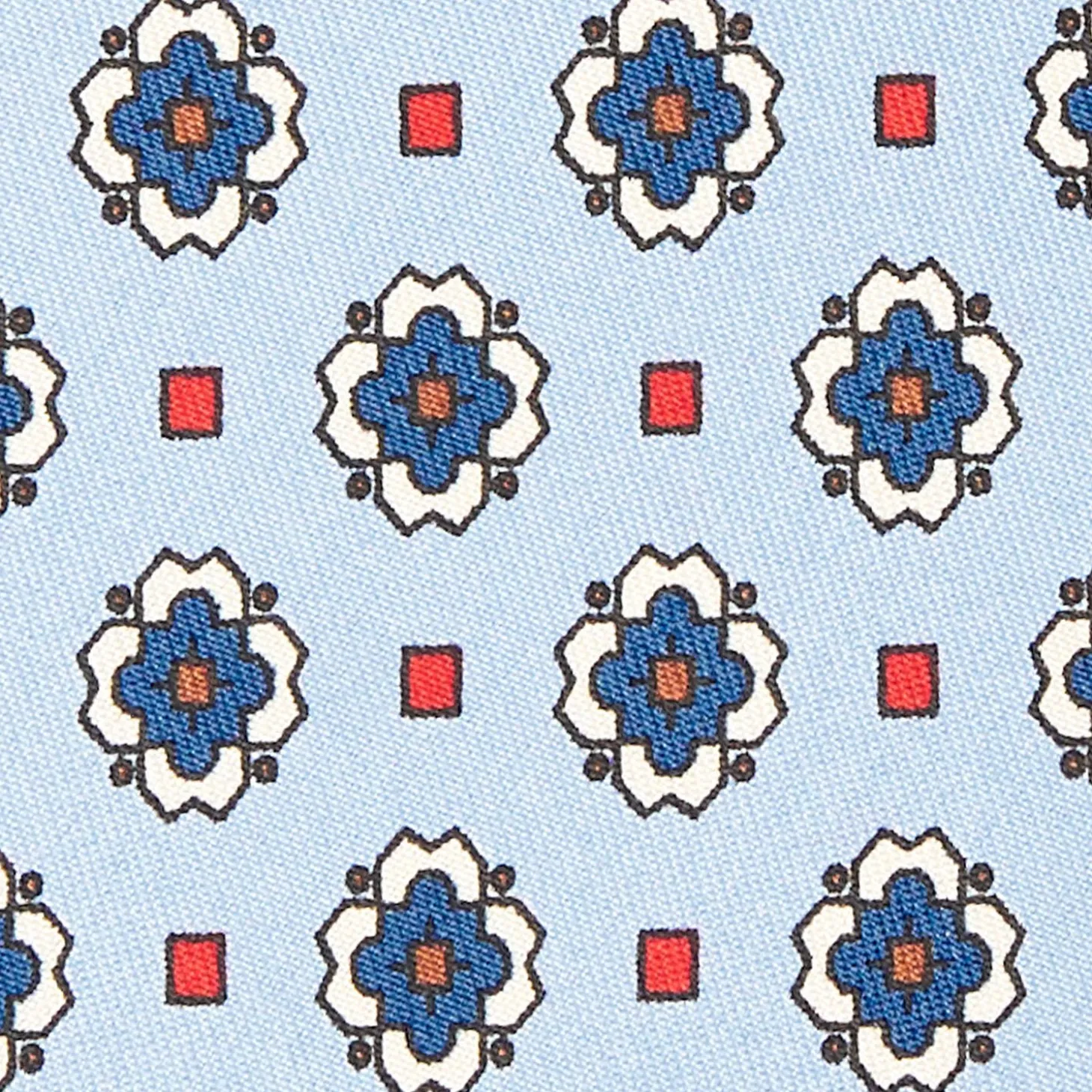 Light Blue Archivio Collection Silk Tie 1989-04